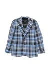Gabriele Pasini Check-pattern Notched-lapel Blazer In Multi