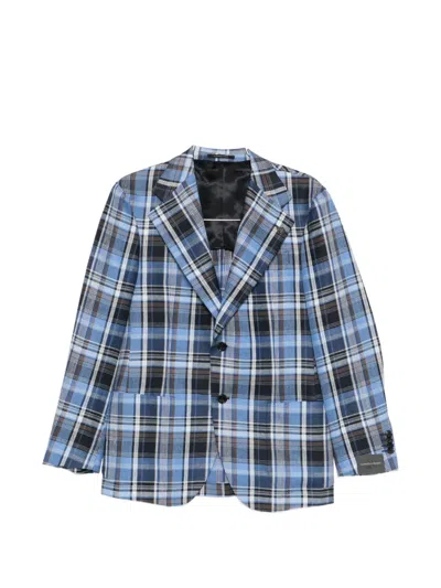 Gabriele Pasini Check-pattern Notched-lapel Blazer In Multi