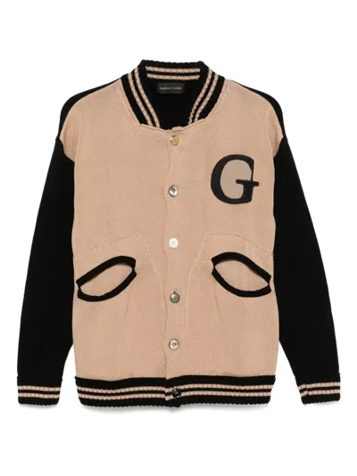 Gabriele Pasini Colourblock Cardigan In Brown