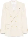 Gabriele Pasini Double-breasted Buttoned Blazer With Flap Pockets In Gray