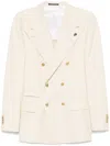 Gabriele Pasini Double-breasted Buttoned Blazer With Flap Pockets In Gray