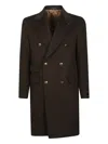 Gabriele Pasini Double-breasted Button Coat In Brown