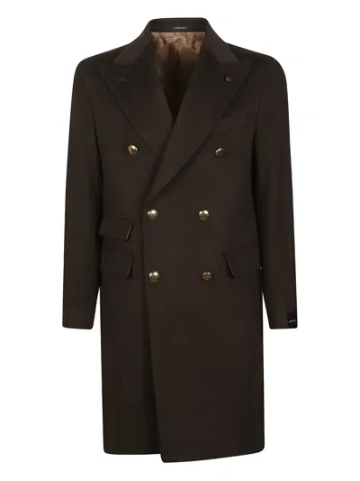Gabriele Pasini Double-breasted Button Coat In Brown