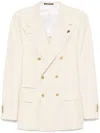 Gabriele Pasini Double-breasted Buttoned Blazer With Flap Pockets In Gray