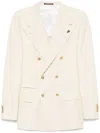 Gabriele Pasini Double-breasted Buttoned Blazer With Flap Pockets In Gray
