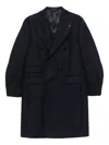 Gabriele Pasini Double Breasted Coat With Bottons In Black