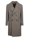 Gabriele Pasini Double Breasted Coat With Bottons In Brown