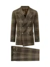 Gabriele Pasini Double-breasted Plaid Suit In Multi