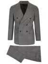 GABRIELE PASINI DOUBLE BREASTED PRINCE OF WALES SUIT