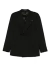 Gabriele Pasini Double-breasted Structured Jacket In Black