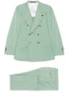 Gabriele Pasini Light Green Double-breasted Suit In Green