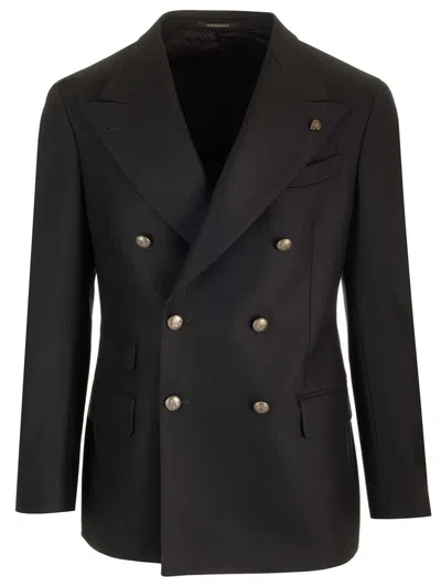 Gabriele Pasini Double-breasted Wool Jacket Jackets Black