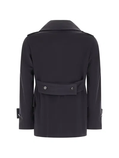 Gabriele Pasini Double-breasted Peacoat In Black