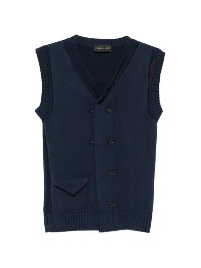 Gabriele Pasini Double-breasted Vest In Blue
