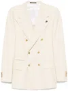 Gabriele Pasini Double-breasted Buttoned Blazer With Flap Pockets In Gray