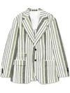 Gabriele Pasini Striped Blazer In 绿色