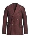 Gabriele Pasini Man Blazer Brick Size 44 Virgin Wool, Polyester, Cashmere