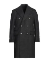 Gabriele Pasini Man Coat Black Size 40 Wool, Cashmere
