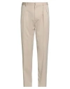Gabriele Pasini Man Pants Beige Size 36 Wool, Cotton In Neutral