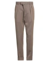 Gabriele Pasini Man Pants Light Brown Size 36 Virgin Wool, Polyester, Elastane In Brown