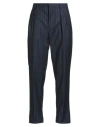 Gabriele Pasini Man Pants Midnight Blue Size 34 Wool, Mohair Wool In Blue