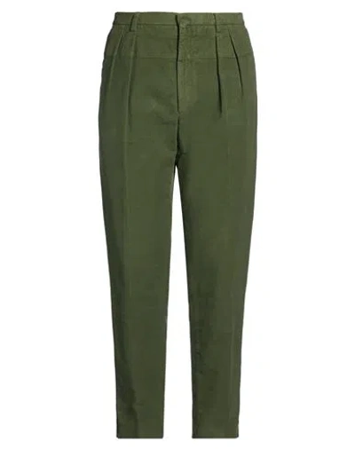 Gabriele Pasini Man Pants Military Green Size 34 Cotton