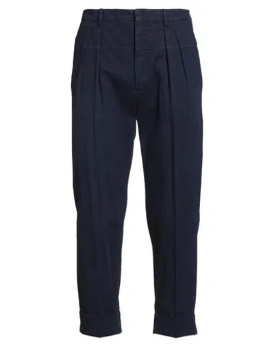 Gabriele Pasini Man Pants Navy Size 34 Cotton, Elastane In Blue