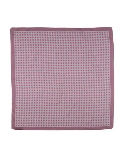 Gabriele Pasini Man Scarf Plum Size - Cotton, Silk In Purple