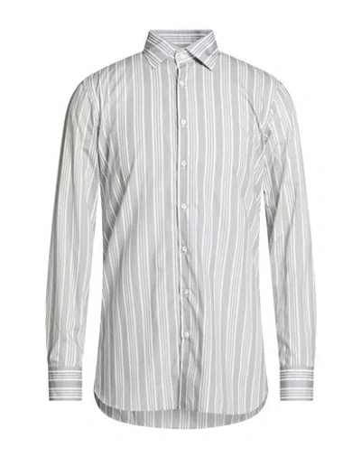 Gabriele Pasini Man Shirt Light Grey Size 17 Cotton In Gold