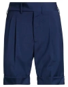 Gabriele Pasini Man Shorts & Bermuda Shorts Blue Size 32 Wool In Blue