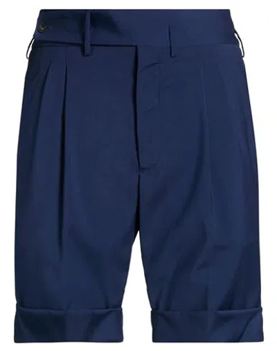 Gabriele Pasini Man Shorts & Bermuda Shorts Blue Size 32 Wool