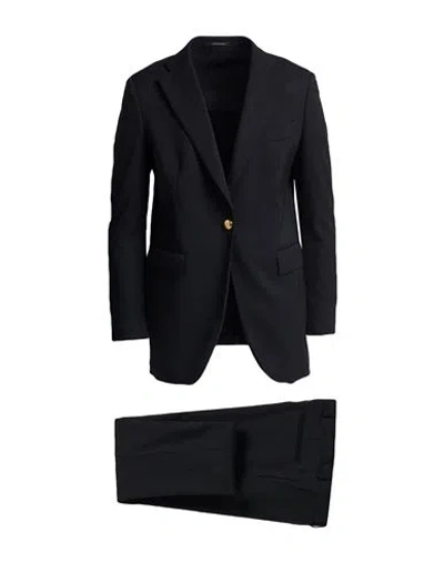 Gabriele Pasini Man Suit Black Size 36 Virgin Wool, Elastane