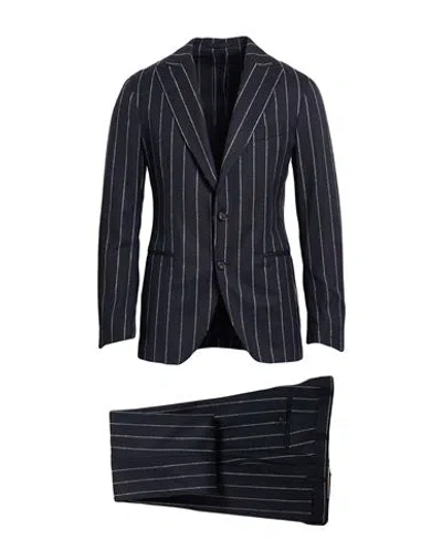 Gabriele Pasini Man Suit Midnight Blue Size 38 Wool