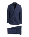 Gabriele Pasini Man Suit Navy Size 40 Wool In Multi