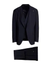 Gabriele Pasini Man Suit Navy Size 44 Polyester, Wool, Elastane In Multi