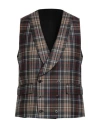 Gabriele Pasini Man Tailored Vest Beige Size 40 Wool In Black