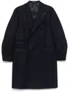 Gabriele Pasini Double Breasted Coat With Bottons In Blue