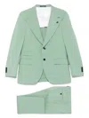 Gabriele Pasini Light Green Double-breasted Suit In Green