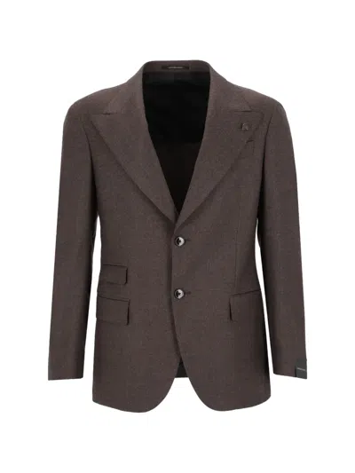 Gabriele Pasini Peak-lapel Single-breasted Suit In Brown