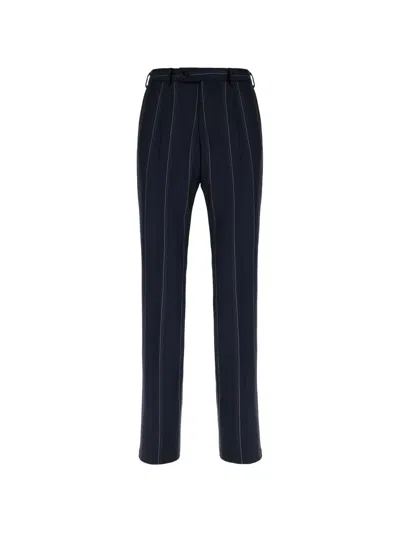 Gabriele Pasini Pinstripe Tailored Trousers In Black