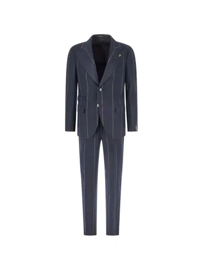 Gabriele Pasini Pinstripe-pattern Suit In Blue