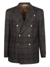 Gabriele Pasini Plaid Double-breasted Jacket In Brown