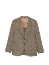Gabriele Pasini Check-pattern Peak-lapels Blazer In Multi