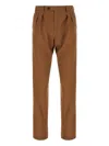 Gabriele Pasini Pleated-front Wool Tailored Trousers In Brown