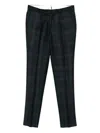 Gabriele Pasini Pleated Plaid Trousers In Blue