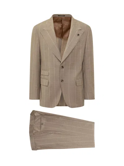 Gabriele Pasini Sartorial Mini Dress Set In Neutral