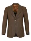 Gabriele Pasini Single-breasted Wool Jacket In Brown
