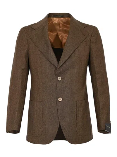 Gabriele Pasini Single-breasted Wool Jacket In Brown