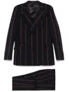 Gabriele Pasini Navy Blue Striped Suit In Blue