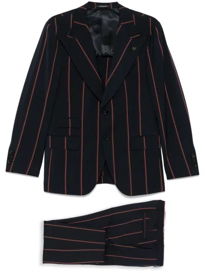 Gabriele Pasini Striped Suit In Blue